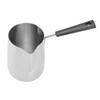 Long Handle Coffee Toroid Pitcher 304 Stainless Steel Rustproof Smoother Milk Frother Pitcher for Home Coffee Shop
