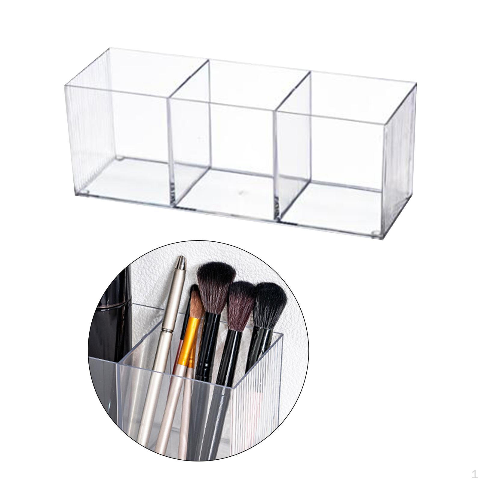 

Organizer Brush Holder Compact Container Display for Tabletop Bedroom Style A