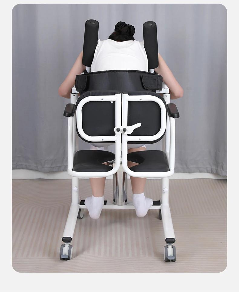 Multifunktionale Toilettenstuhl für ältere Menschen Patientenhebe-Transferstuhl Hebe-Transferstuhl für ältere Menschen