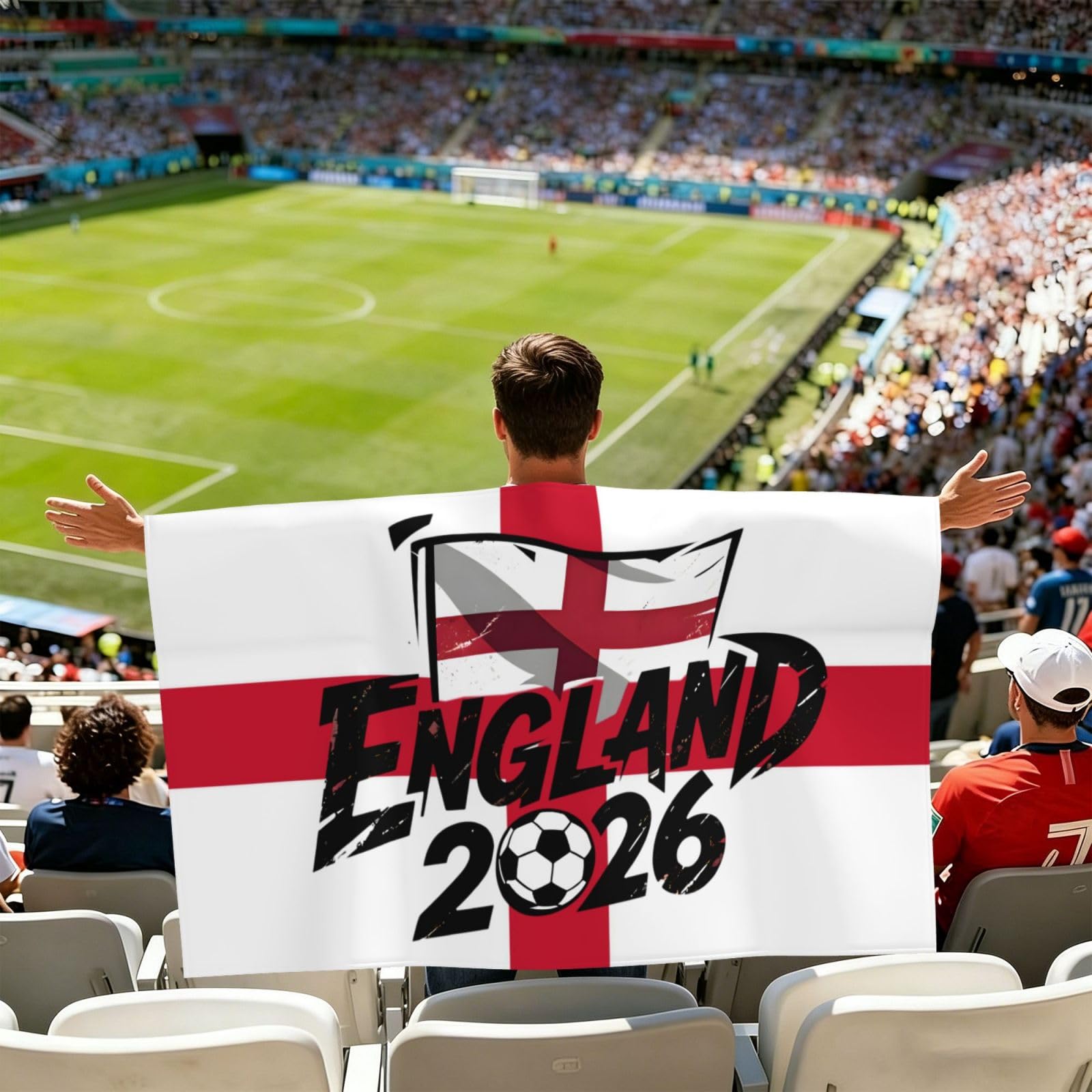 Colombia 2026 Soccer Fan Cape Lightweight Supporter Flag Cape for World Cup Fans Convenient Wearable Design one size