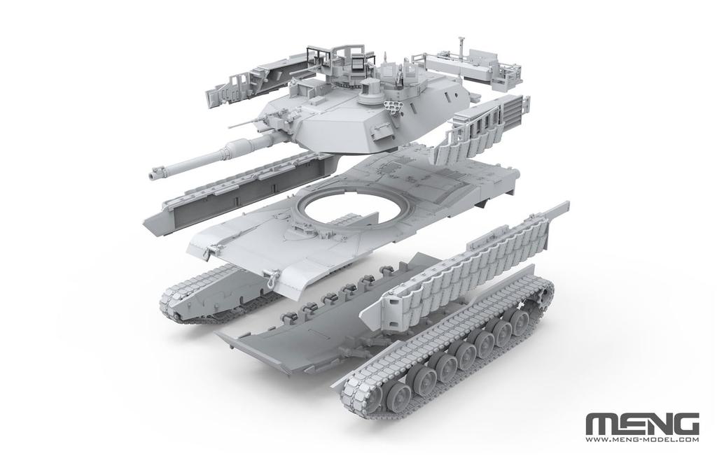 MENG Model 1/72 Amerykański czołg podstawowy M1A2 SEP Abrams TUSK2 Model plastikowy M72-003