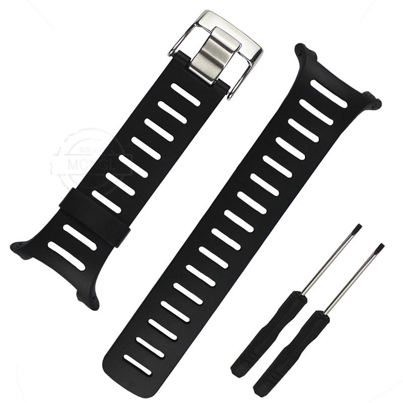 Silicone Strap For SUUNTO T Series Watch Band T1 T1C T3 T3C T3D T4C T4D Men's Sports Waterproof Rubber Bracelet