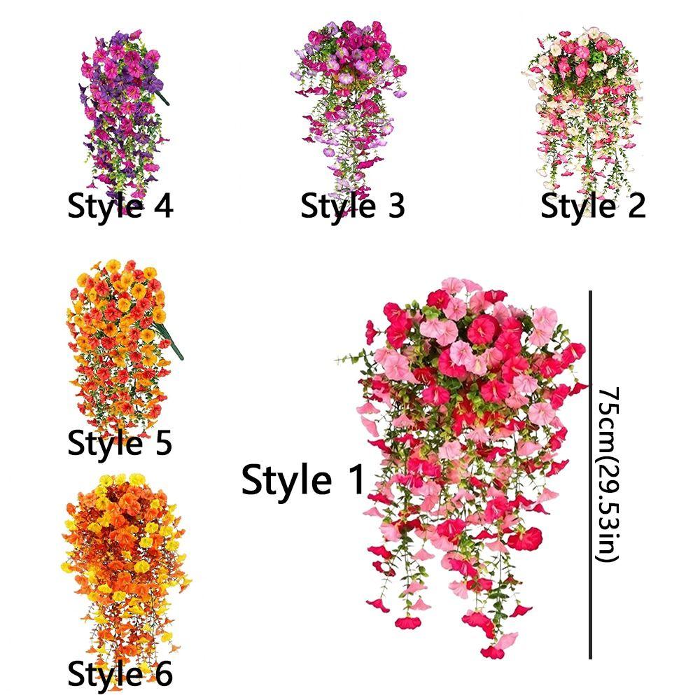 Blooming Flowers Artificial Morning Glory Flowers  DIY Balcony Garden