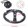 13inch 320mm JDM Classic Drift Racing Steering Wheel Real Leather Car Universal With Accessories 326Power