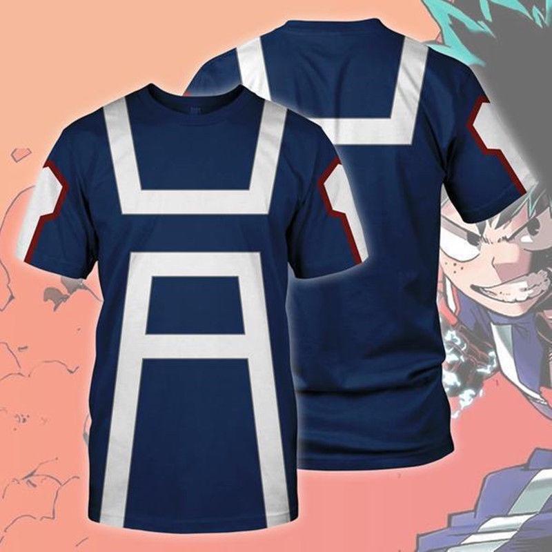 Mijn Boku No Hero Academia 3D Print T-shirt Voor Mannen En Vrouwen In Comfortabele Katoenmix