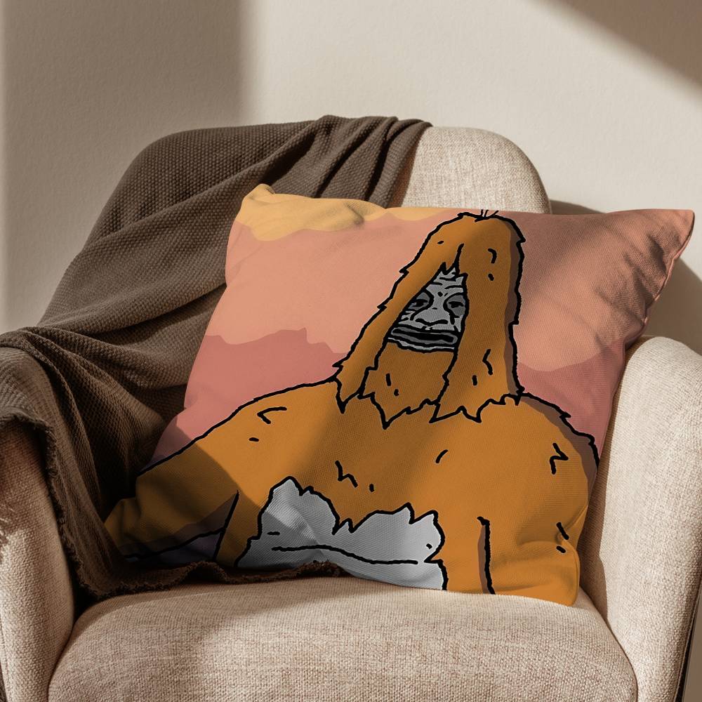 

Sassy abstract Big Lez Show Pillow Case Square DoubleSided Printing Short Plush Sofa Cushion Cover Bedroom Bedside Pillow 30x30cm