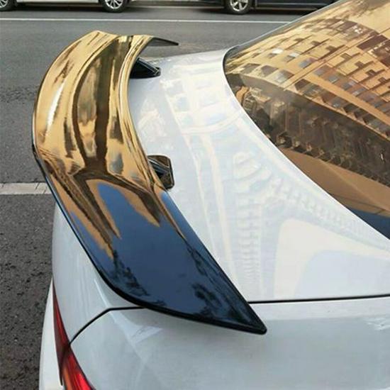 ABS Carbon Fiber Texture No-Drill Rear Spoiler for GT Sports Cars - B Style Airplane Wing