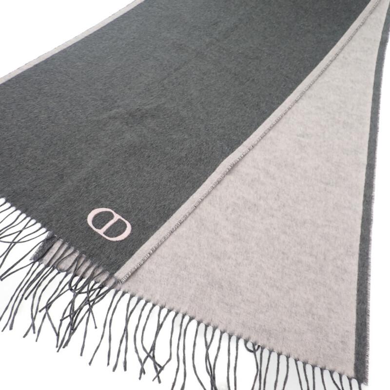 Dior 93E0015DH001 Scarf Gray/pink Silk Mens