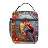 Spider-Man Cartoon Anime Lunch Bento Bag Children'S Fully Printed 3D Digital Insulation Bag Portable Outdoor Picnic Bag