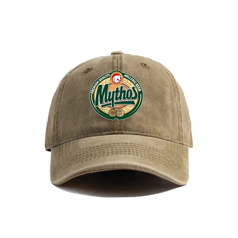 Mythos Beer Baseball Caps Distressed Hats Dad Cap Unisex Women Retro Outdoor Summer Adjustable Mythos Greek Beer Hats Casual Adjustable