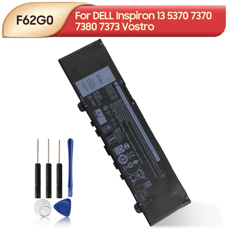 Rechargeable Lithium Battery For DELL Inspiron 13 5370 7370 7380 7373 Vostro RPJC3 0RPJC3 39DY5 039DY5 F62G0 F62GO Laptop Battery