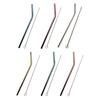Stainless Steel Straw Reusable BPA-free Colorful Ice Flower Design Drinking Straw with Cleaning Brush