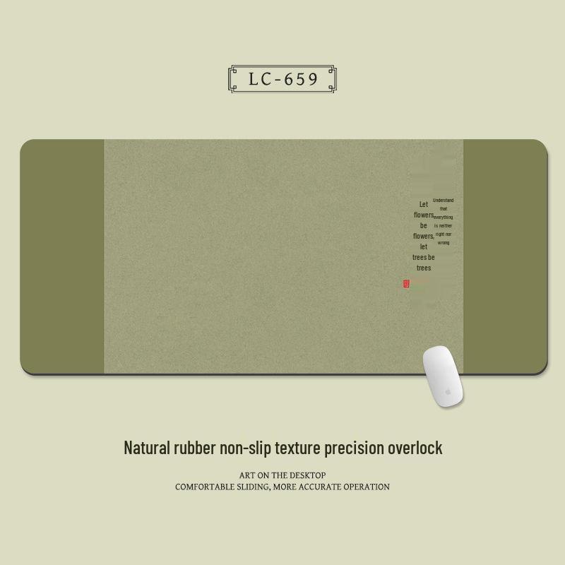 Extra Large Chinese Style Minimalist Mouse Pad with Wrist Rest