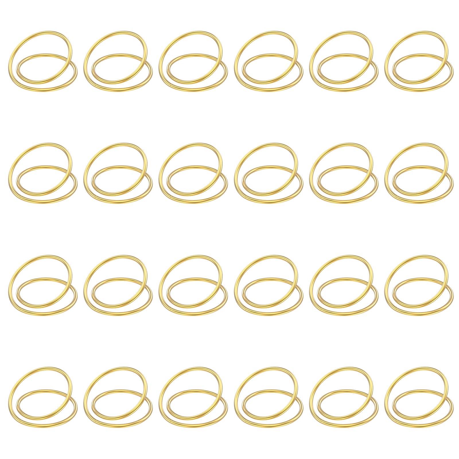 

24Pcs Luxury Gold Napkin Ring Holder Decorative Dinner table Serviette Buckle For Home Christmas Wedding Party Banquet Supplies