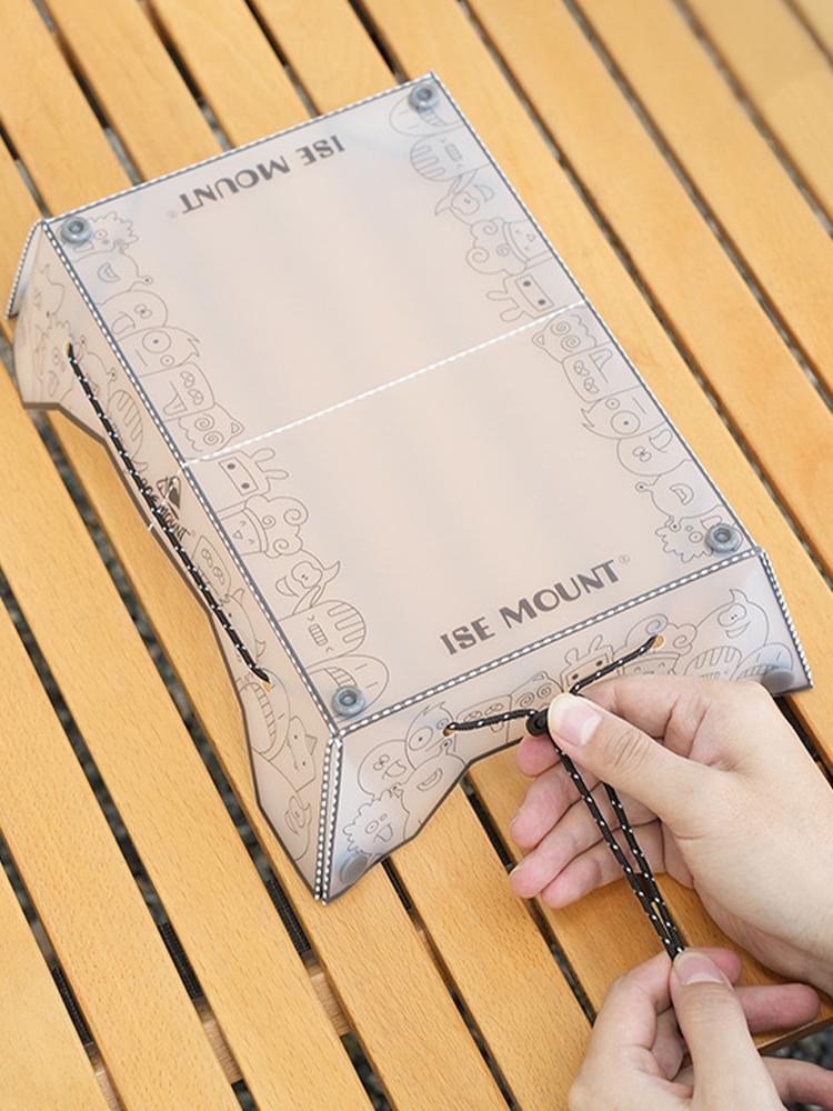 Folding Camping Table Ultralight Small Backpacking Table Portable Outdoor Fishing Furniture Multifunctional for BBQ Picnic