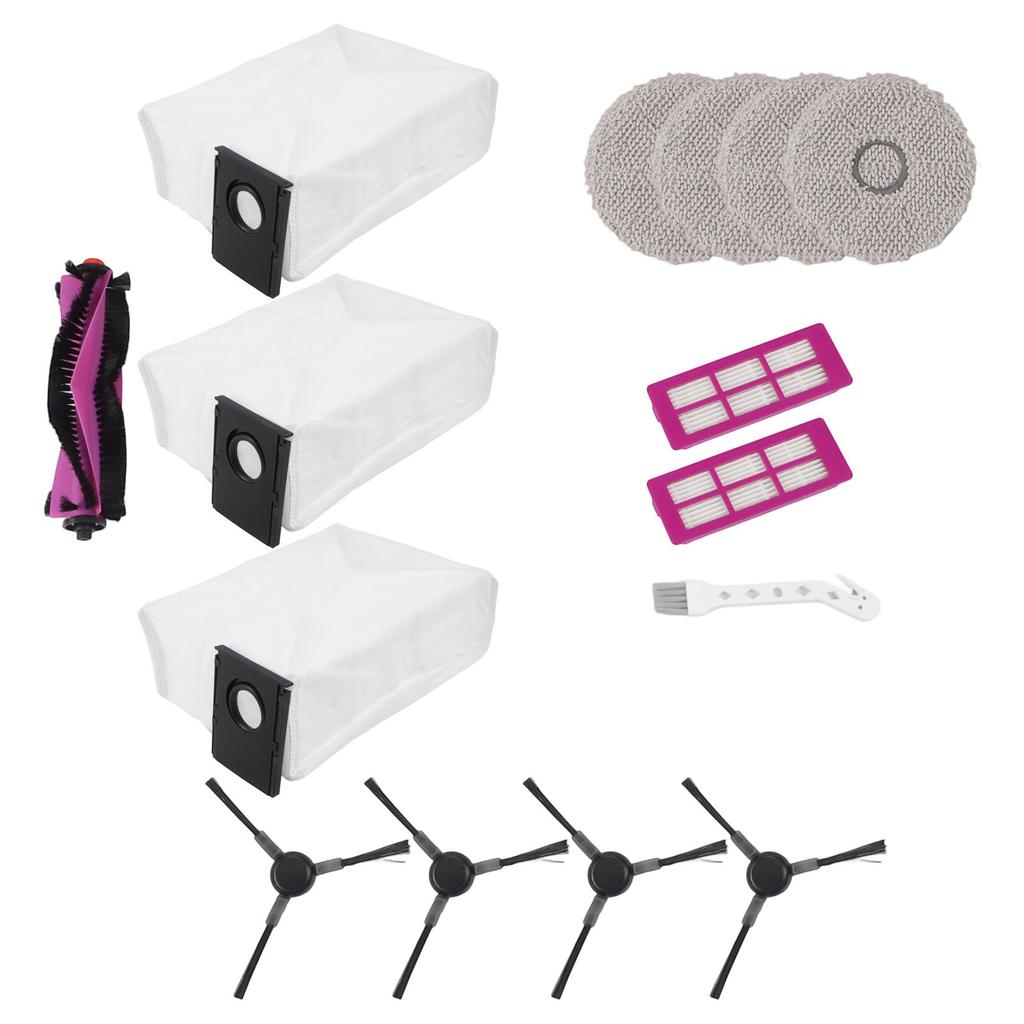 Main Side Brush Filter Mop Cloth Bag Kit For EUREKA V15 Pro For EUREKA J15 Vacuum Cleaner Accessories Replacement Parts