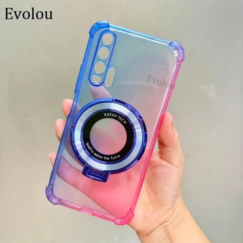 For Xiaomi 14T Pro Magnetic Wireless Charge Stand Case For Xiaomi Mi 13T Pro 12T 11T Pro Gradient Soft Silicone Shockproof Cover xiaomi 14T Pro