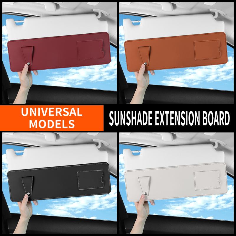 New Car Sun Visor Extension Accessories Car Sun Visor Extender Anti-Glare Sun Blocker Universal Car Sun Visor Card Storage Board