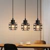 Suspension - NETTLIFE - 3-light E14 Pendant Light - Black Metal - Height Adjustable