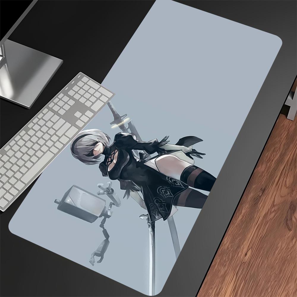 Nier Automata 2b Gaming Mouse Pad Xxl 90x40cm Hd Print NonSlip Rubber Desk Mat For Pc Keyboard Gamer