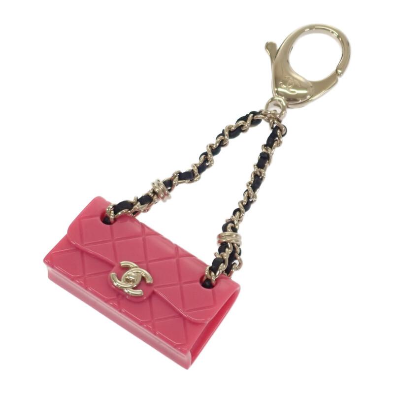 CHANEL  ABA121 Bag charm pink Women