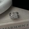 Geometric Open Multi-Layer Hollow Ring for Women - Irregular Lines, Trendy Index Finger Design