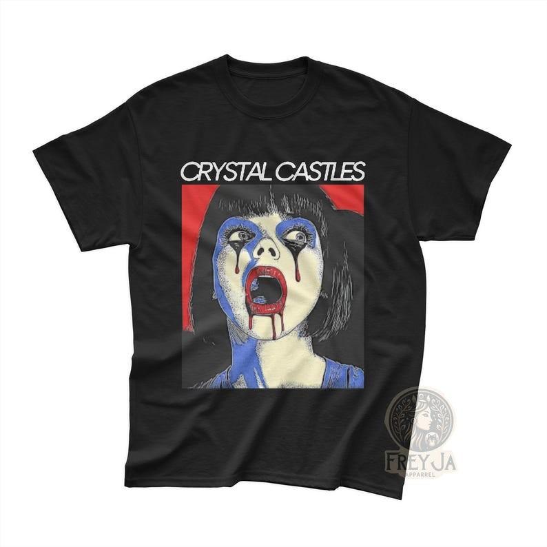 Crystal Castles Music T-Shirt Indie Band Tee Music Lover Gift Unisex Graphic  Unisex T-Shirt S