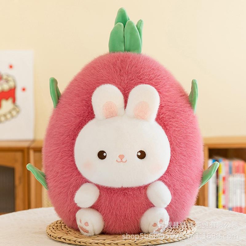 

Adorable Watermelon Pig Plush Toy Cute Stuffed Animal Pillow For Kids And Adults Dragonfruit,45cm/17.72in