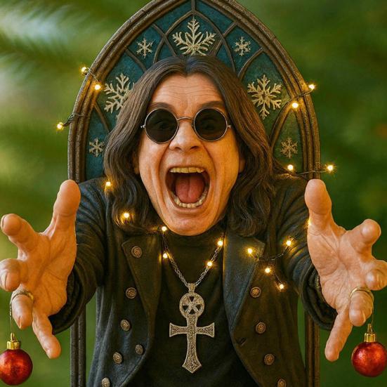 Rock Singer Decoration 2D Acrylic Hanging Ornament Cartoon Dark Style Rock Star Decoration for Christmas Tree Car Door Window Wall