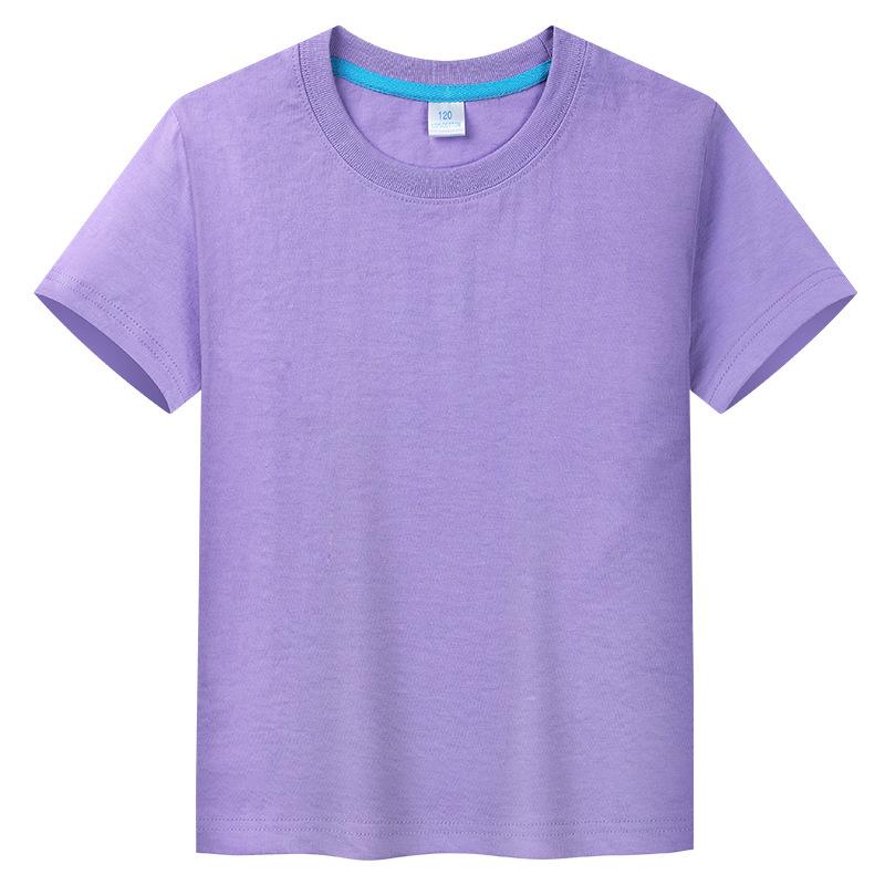 Children's T-shirt Candy Colored Short Sleeved Class Uniform Kindergarten Blank Hand Drawn