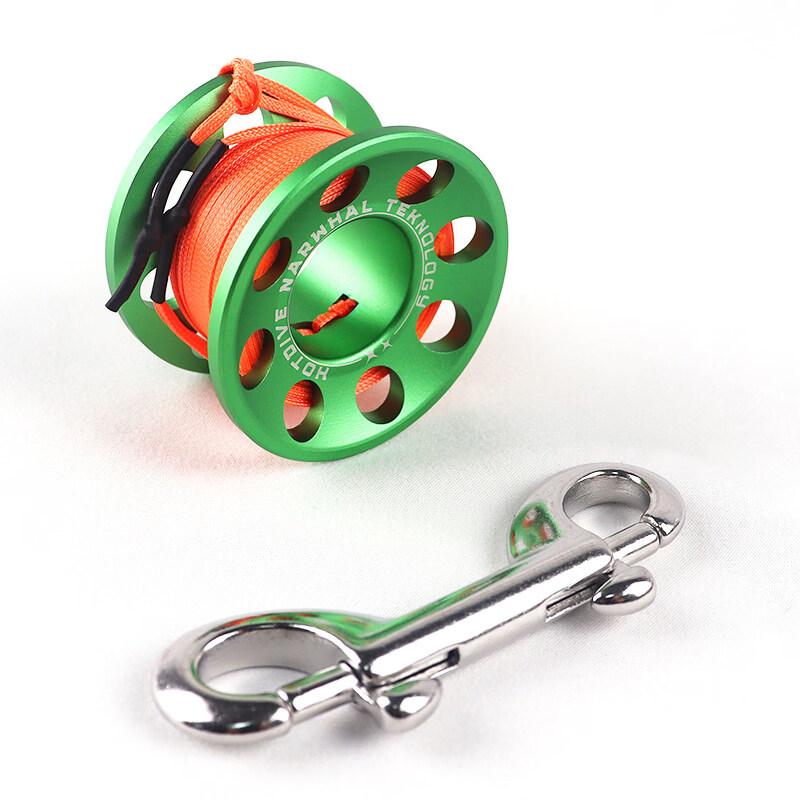 HOTDIVE Aluminum Alloy Diving Reel with Flat Line