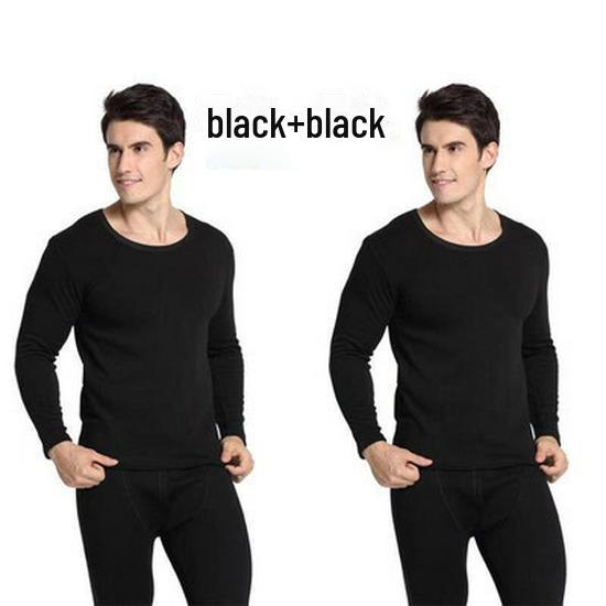 Men's Thermal Underwear Set: Buy One Get One Free. Autumn/Winter Cold-Proof, Includes 2 Sets with Velvet Lining.