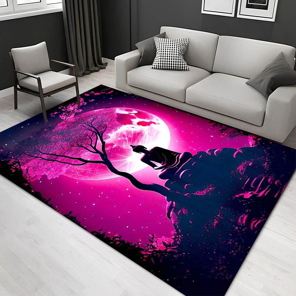 

1pc 1405467890Pattern Carpet, Area Rug For Living Room Bedroom Room Bed Chair Laundry Entryway Corridor Yard Non-slip Outdoor Camping Rug Fl 60cm by 90cm