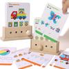 Montessori Anglická Logická Klíčová Puzzle Hra Raná Vzdělávací Klíčová Myšlenková Puzzle Hračka Dárky k Narozeninám