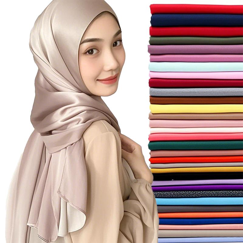 Solid Color Modal Cotton Rayon Hijab Scarf Women Muslim Headscarf Wraps Shawls Femme Musulman Headband Islamic Turban