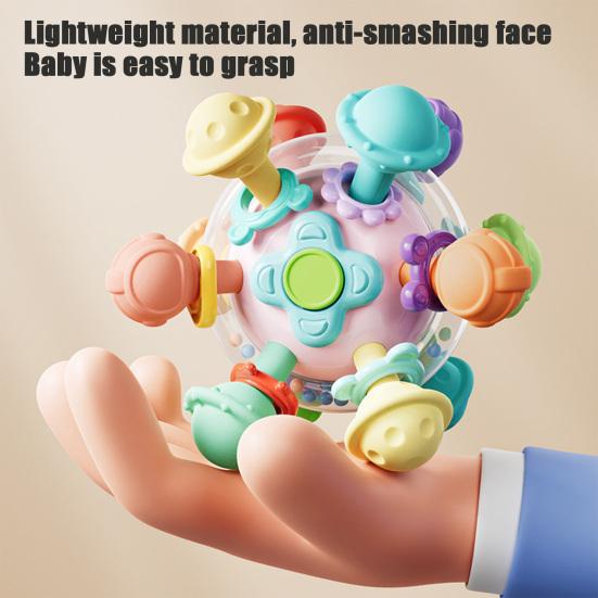 Baby Teething Toy Soft Silicone Teether for Newborns Infants Rocker Teeth Soother Learning Developmental Toy for Boys Girls 1-24 Months
