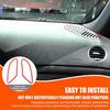 Soft Carbon Fiber Dashboard Air Vent Frame Sticker For Alfa Romeo 159 2009-2010