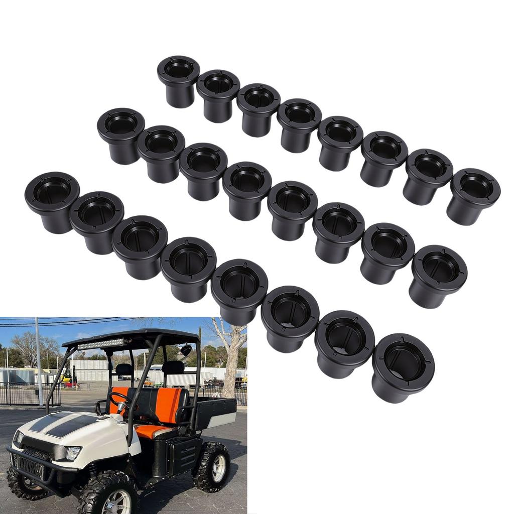 24PCS Front A Arm Bushing Kit Rubber Front Suspension Control A Arm   Bushings Replacement for       700 4X4 Efi 2006 - 2008