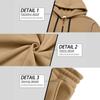 New, Autumn/Winter, Men's, Velvet Hoodie, Fashion, Hoodie, Zipper, Multi Pocket, Work Pants Set