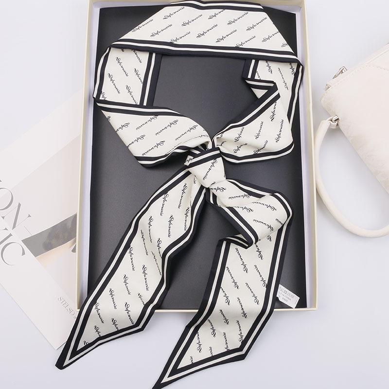 Versatile Imitation Silk Scarf: Long Ribbon, Bag Accent, Fashion Waistband