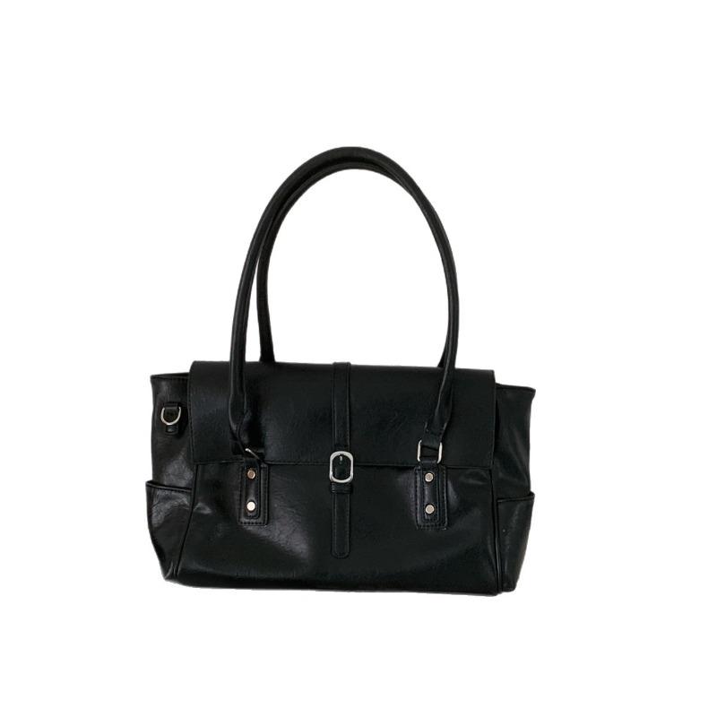 Retro Hand-held Single-shoulder Crossbody Bag with Large Capacity for Commuting