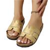 Women's Casual Slip On Flat Sandals Comfortable Summer Footwear Lightweight Breathable Soft Sole Open Toe Slides