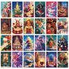 50 Christmas Day Celebration Christmas Eve Wall Decoration Cards Children Diy Indoor Bedroom Message Postcards