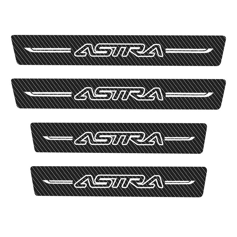 

Чотири наклейки для захисту від подряпин з вуглецевого волокна для дверного порога автомобіля застосовуються до автомобіля Astra, стійкого до подряпин 4Pcs ASTRA