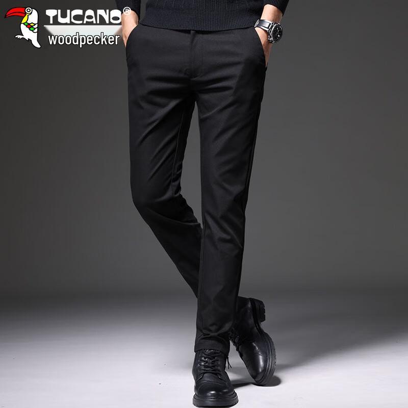 Tucano Men's Four-Way Stretch Business Casual Straight-Leg Pants