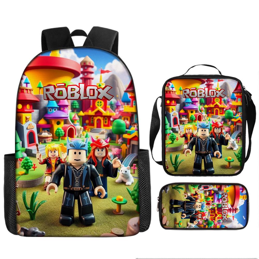 Robles Backpack Three-Piece Children'S Cartoon Backpack Large Capacity School Bag