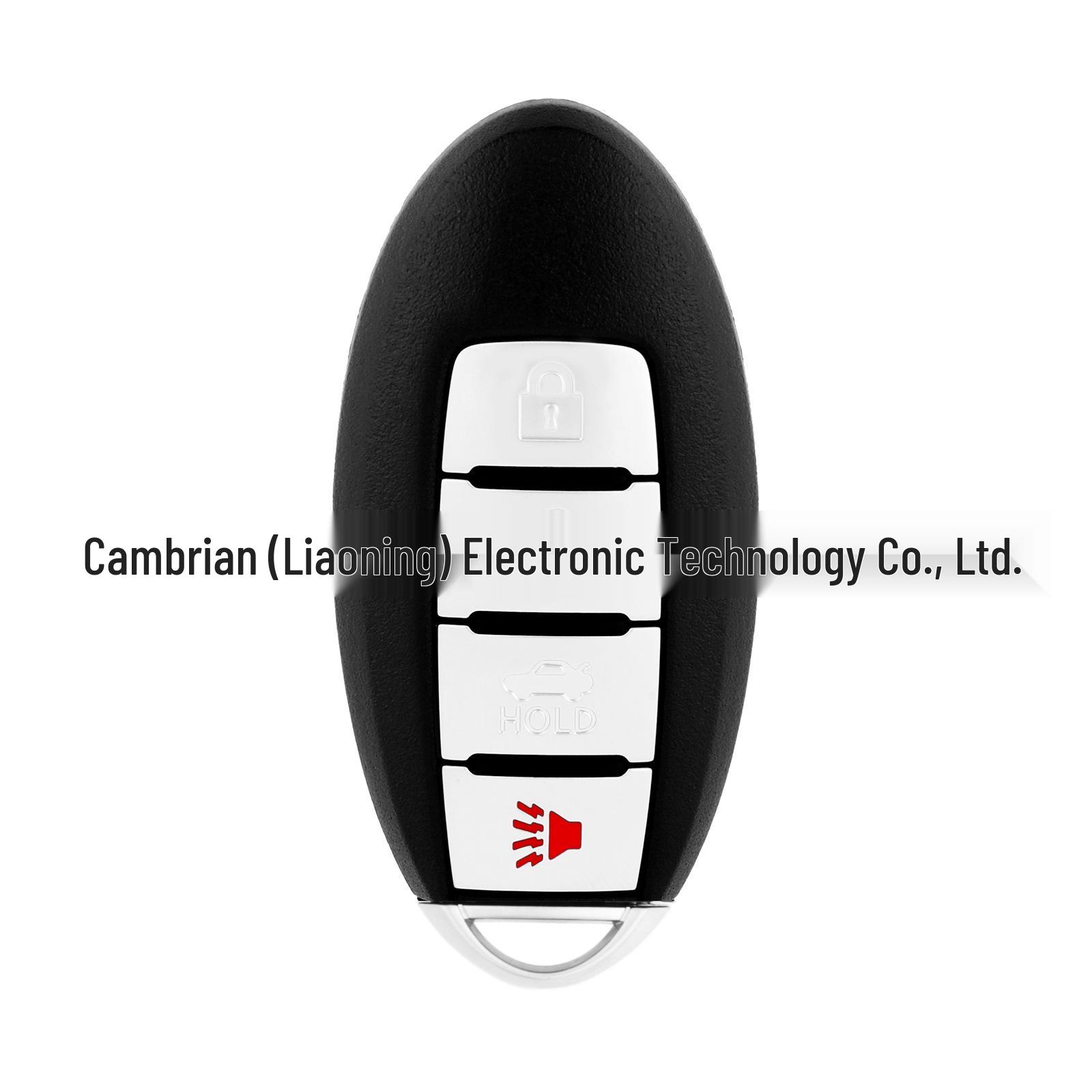 

4-кнопочный пульт для ключа автомобиля Nissan Infiniti Q50 (модель: KR5S180144204) 5.4*4.2*1.4 cm чёрный