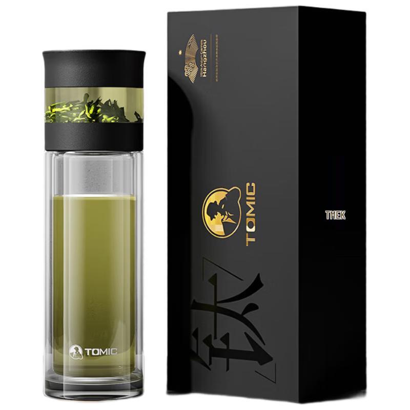 TOMIC Gradient Glass Tea Infuser Bottle