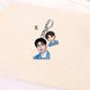 Stray Kids Member Double Acrylic Keychain Cute Cartoon Anime Portrait Pendant Bag Charm Key Ring Fan Support Merchandise Gift