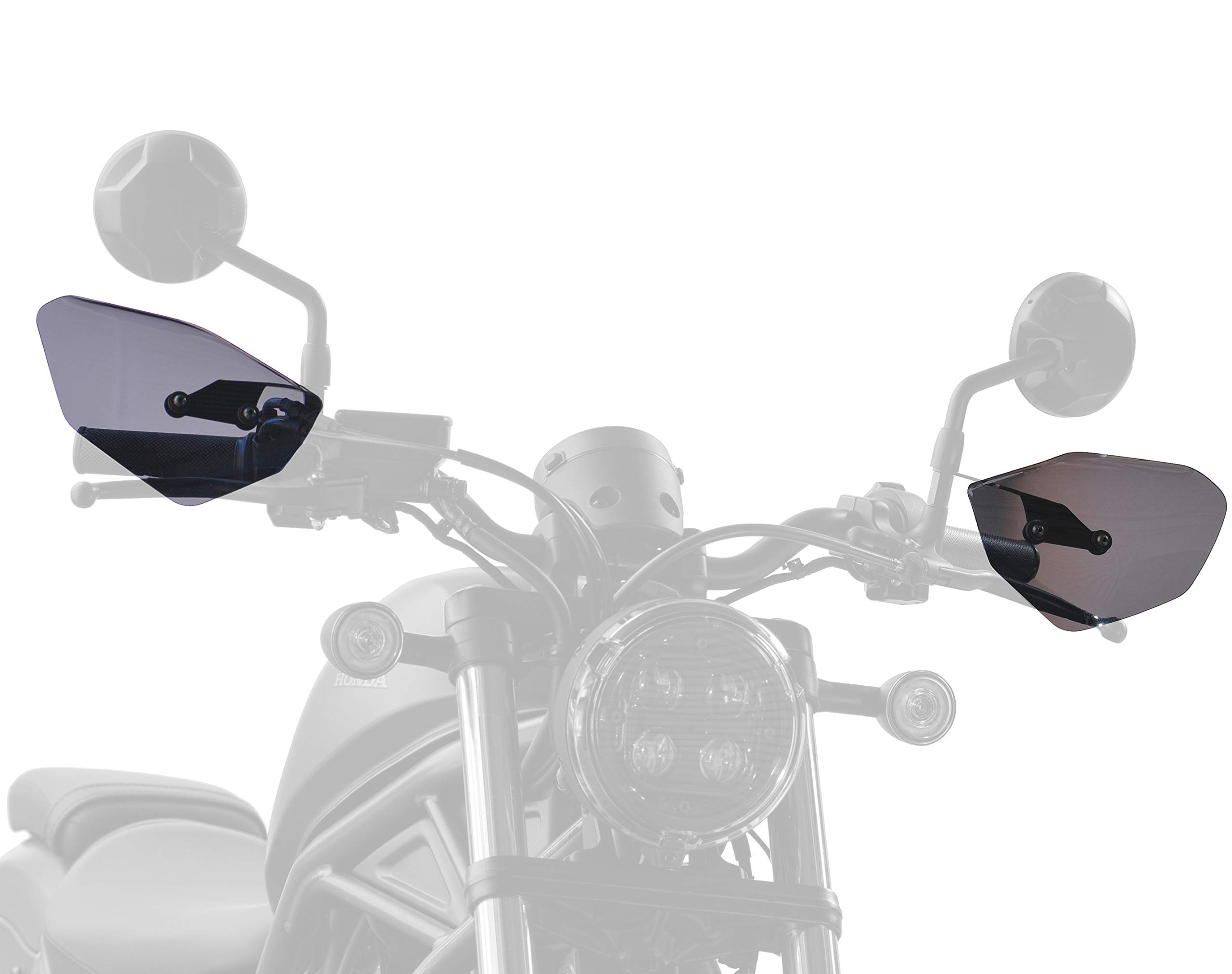 

Asahi Windshield (AF ASAHI) Knuckle Visor M5-01 for Rebel 250 (2BK-MC49)/500 (2BL-PC60) and CL 250 (8BK-MC57)/500 (8BL-PC68)